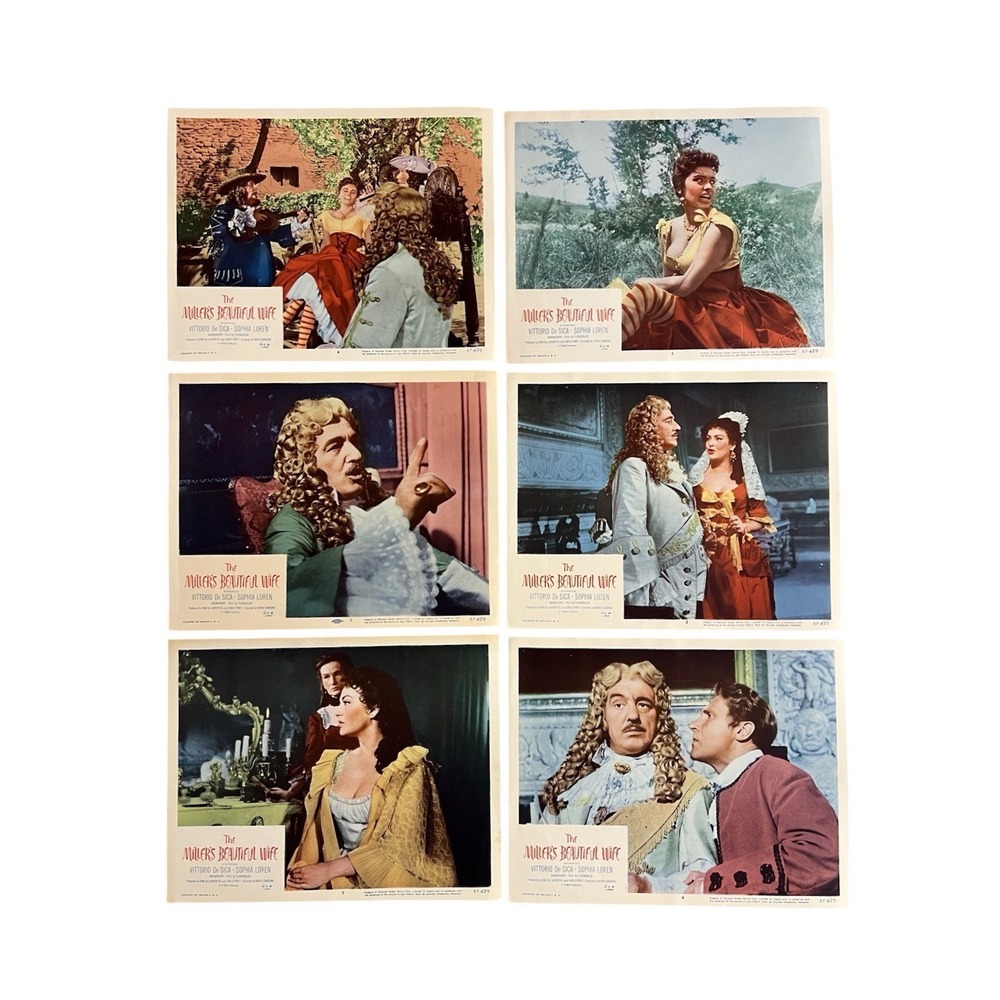 Vintage Lobby Cards Collection 1957 The Millers Beautiful Wife Movie Cards 11x14